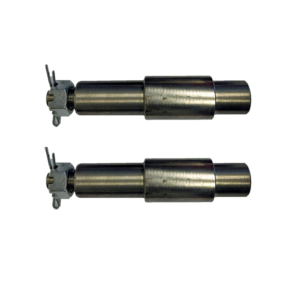 Stub axles for unbraked standard trailer hubs