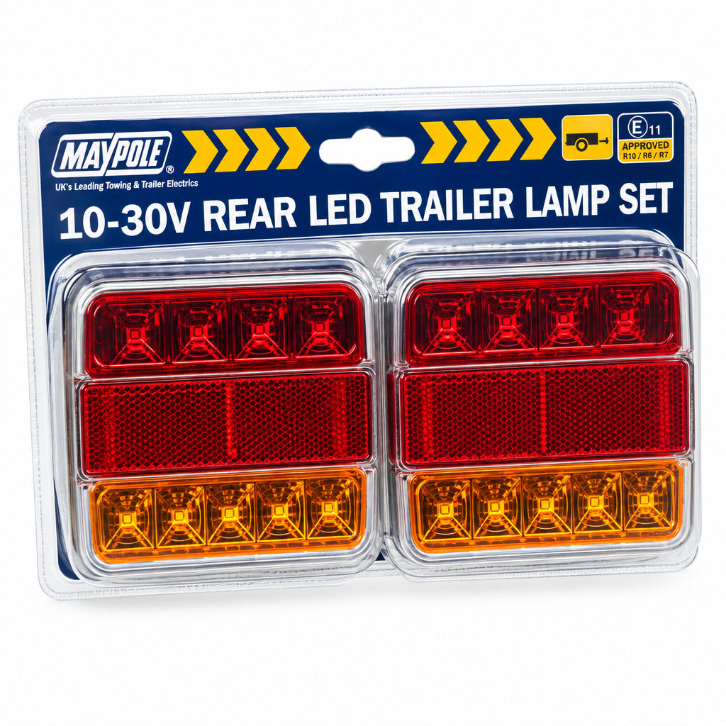 Maypole Trailer Rear LED Lamp 12/24V Combination (Pair) Varivolt MP8906