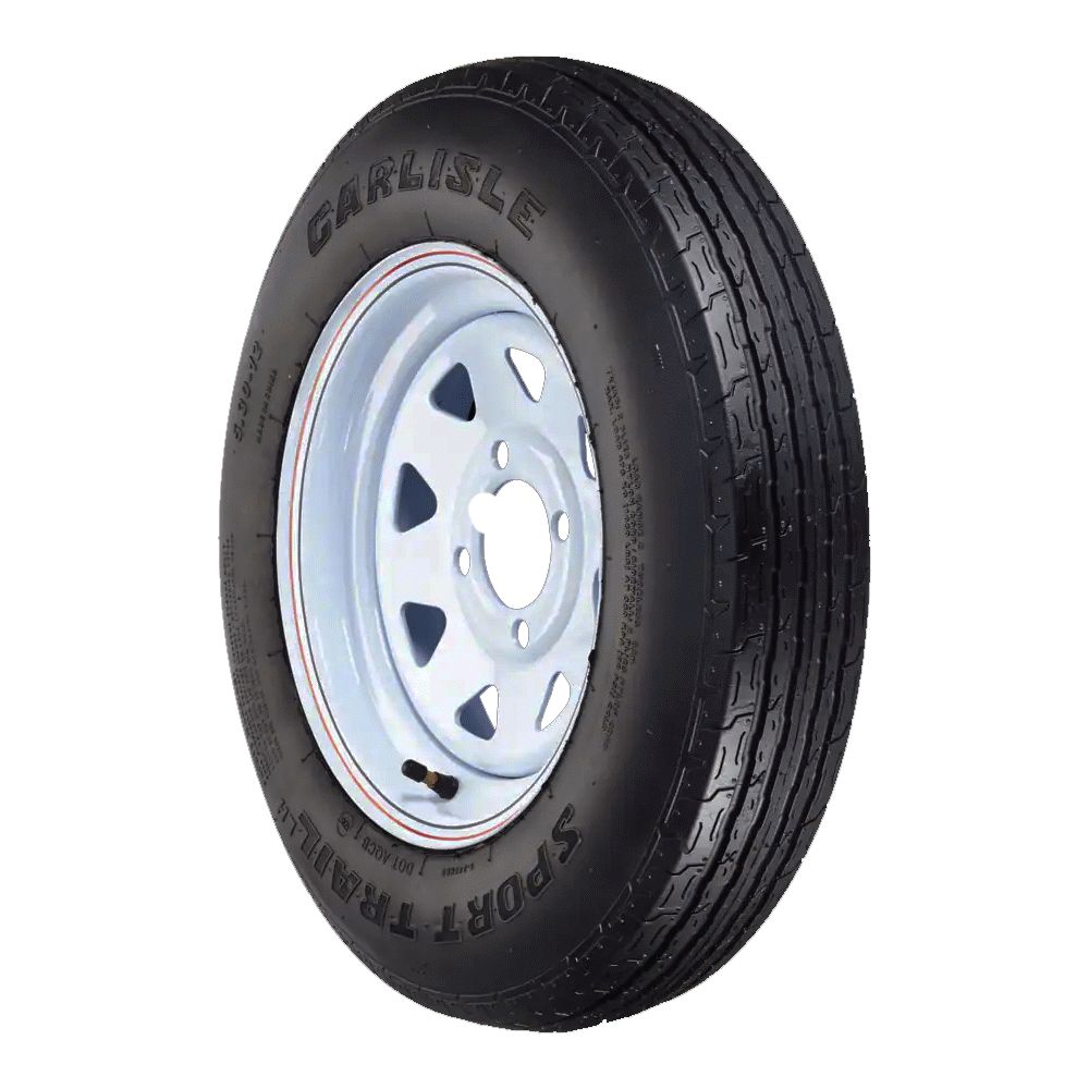 Trailer Wheel 12" 145R12C 6 Ply 4 stud 4" PCD