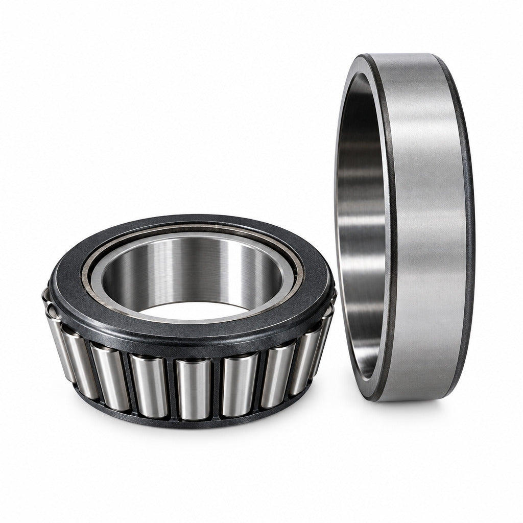 Taper roller seal trailer bearing with an inner cone bearing and outer cup bearing race.