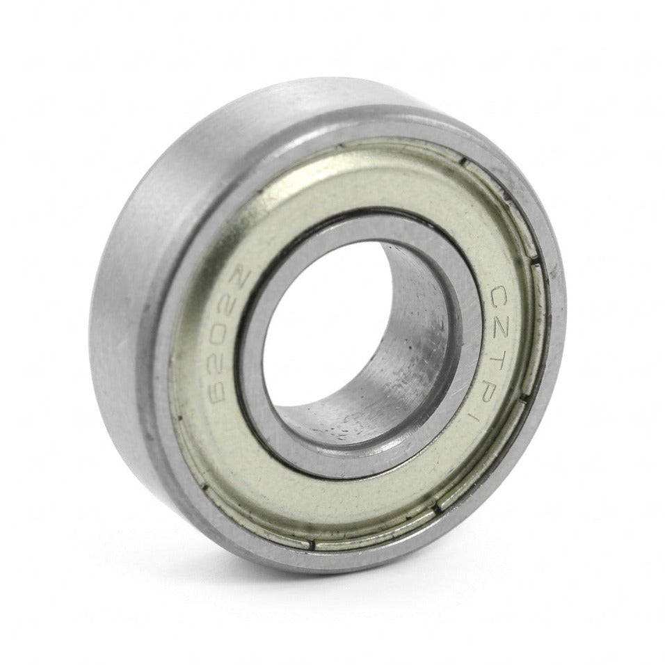 A single metal shielded ball roller bearing with a deep groove design.