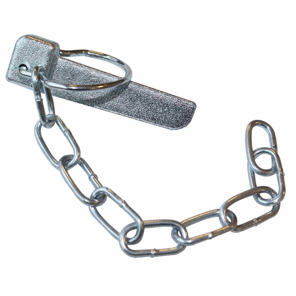 drop lock pin and securing chain