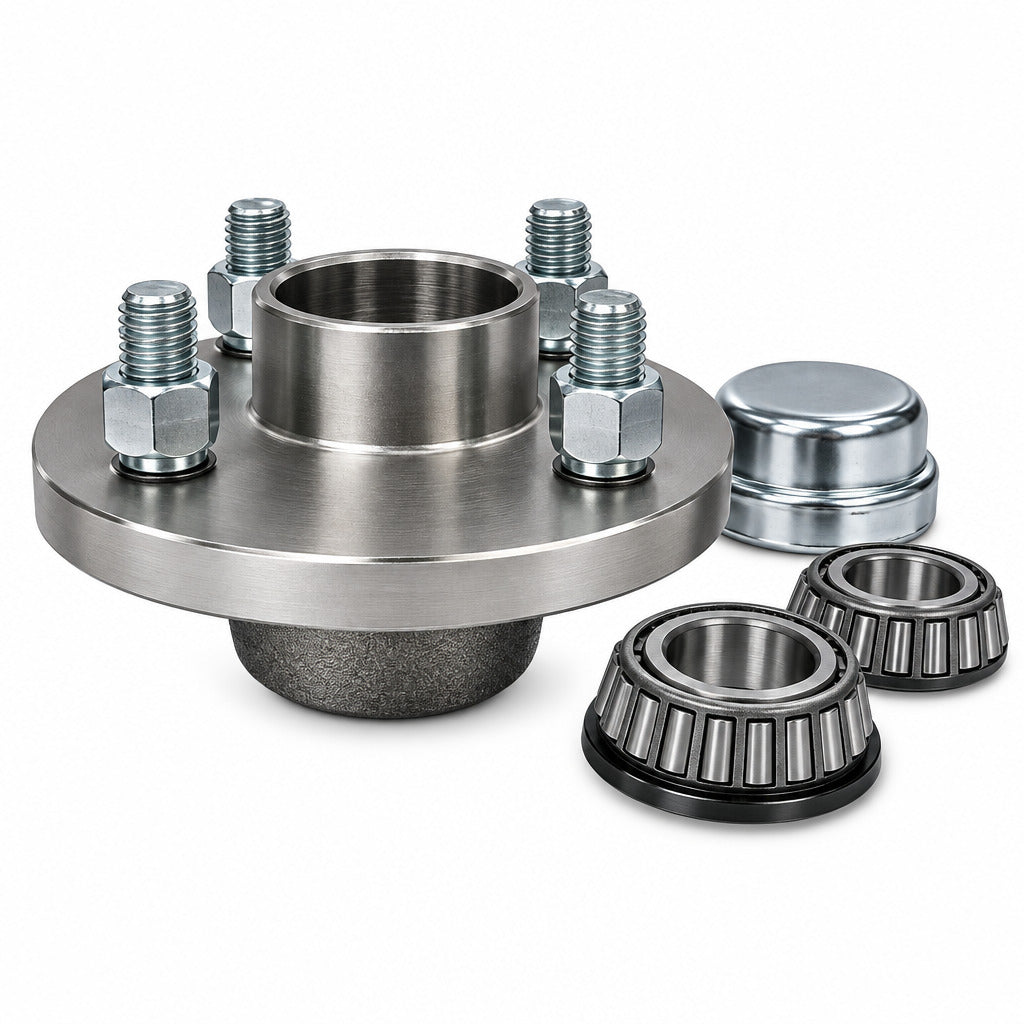 Unbraked Trailer Hub 4 Stud x 100mm PCD Indespension