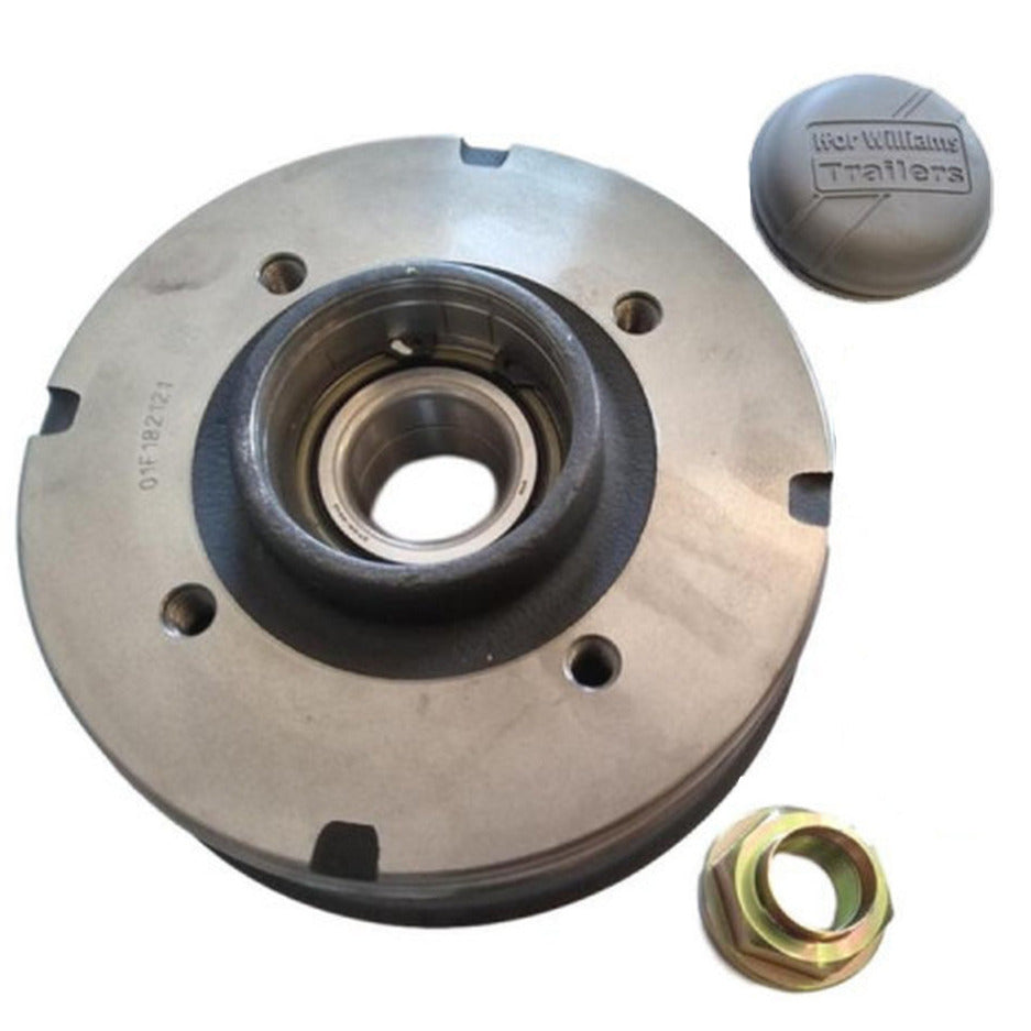 Ifor Wlliams 200x50 Trailer Brake Hub with stake nut & grease cap