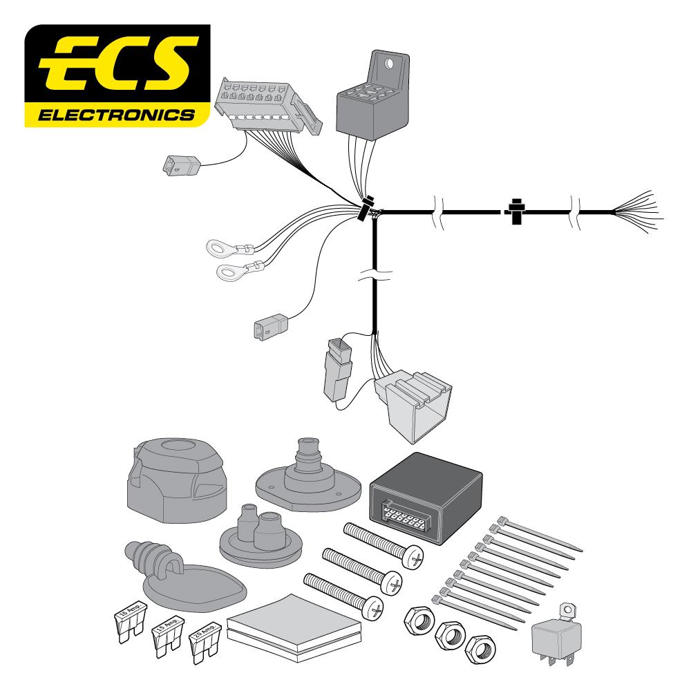 Towbar Wiring Kit AU040D1U AUDI Q3 SUV 10/2011 - 11/2018 13 Pin