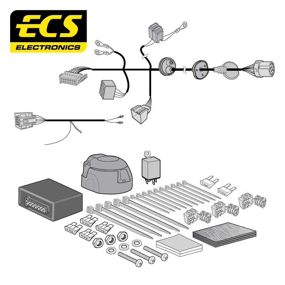 Towbar Wiring Kit AU06713U AUDI Q5 SQ5 11/2008 - 12/2016 13 Pin