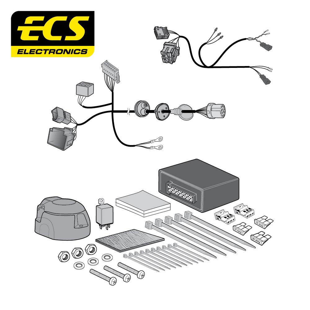 Towbar Wiring Kit AU06813MU AUDI Q5 SUV 01/2017 - 13 Pin