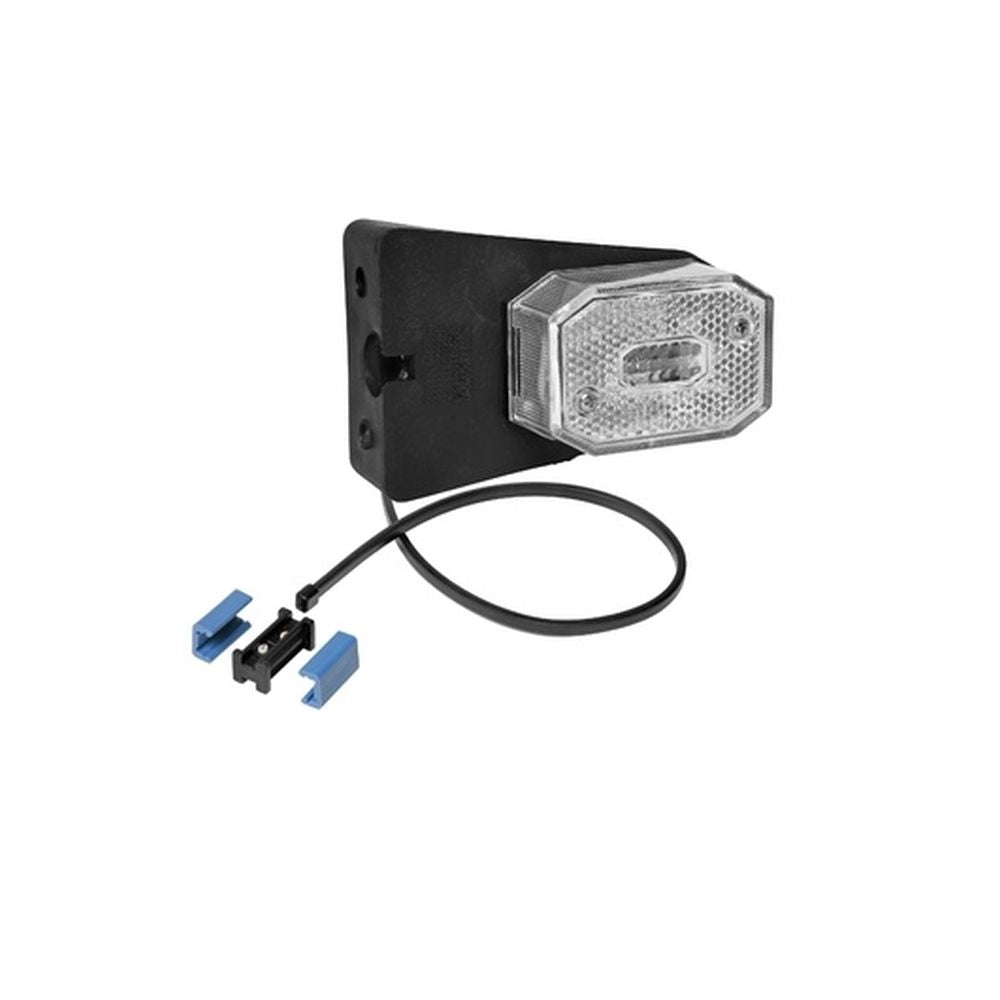 Aspock Flexipoint I White Marker Lamp 1.0m Flat Cable with Bracket 31-6569-280