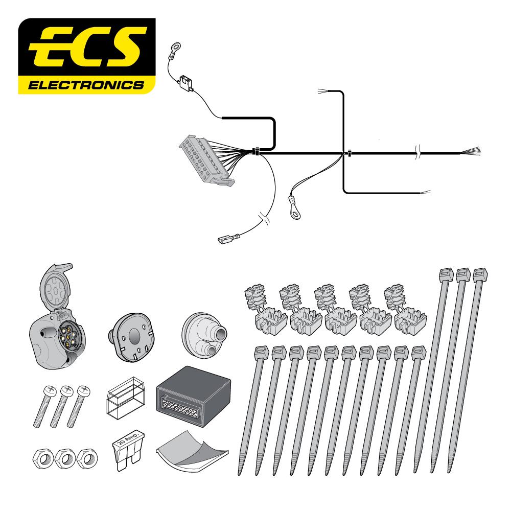 Towbar Wiring Kit BMW 5 Series Touring 01/1996 - 12/1999 7 Pin BW016B1U