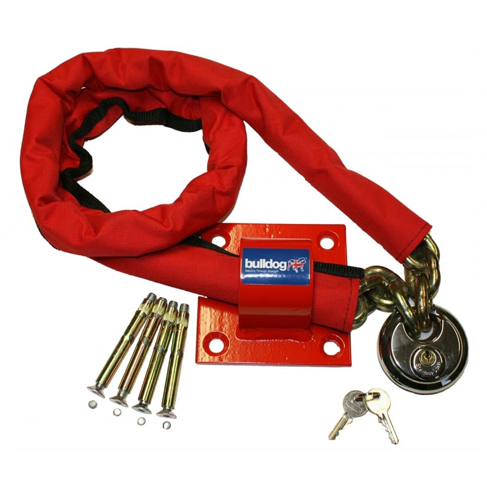 Bulldog MC30 High Security Chain Padlock and Ground Anchor