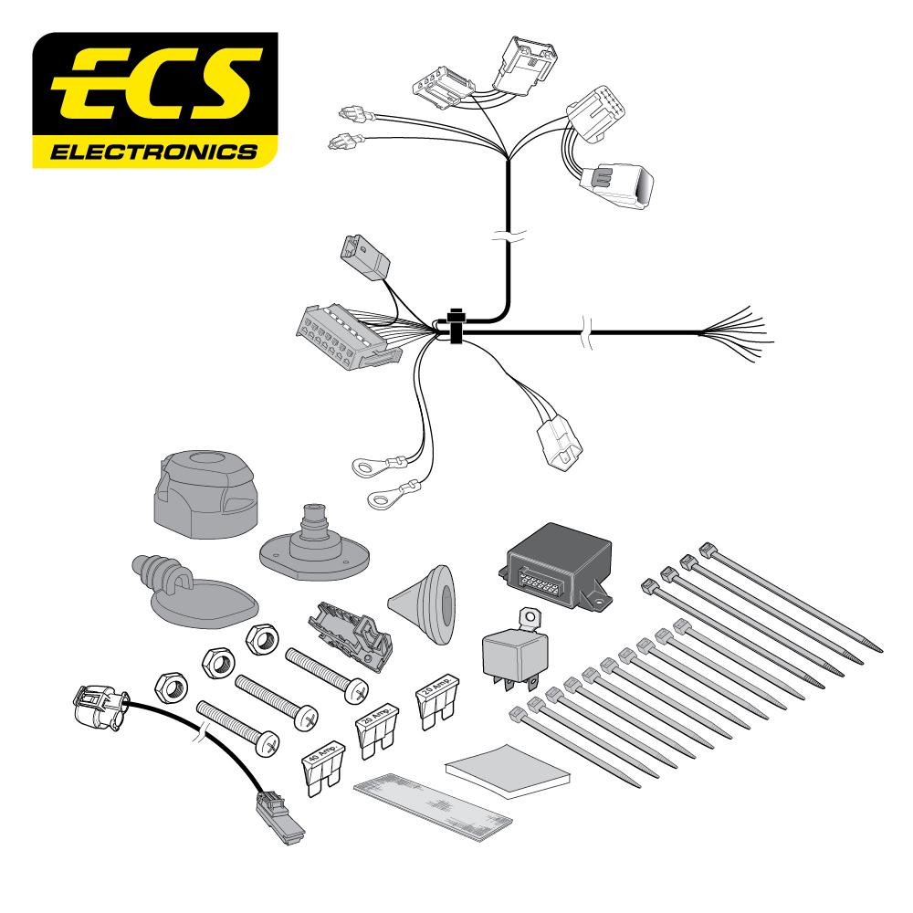 Towbar Wiring Kit PEUGEOT 5008 SUV 11/2010 - 02/2017 13 Pin CT050D1U