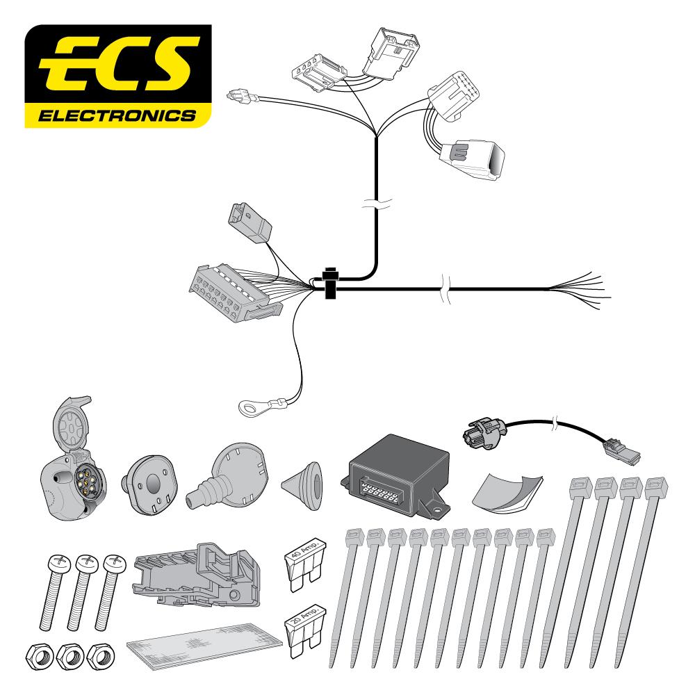 Towbar Wiring Kit PEUGEOT Partner Teepe 06/2015 - 08/2018 7 Pin CT056B1U