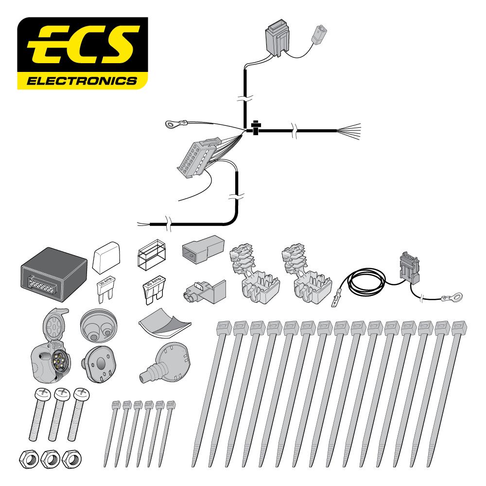Towbar Wiring Kit FORD Transit Connect Tourneo 01/2014 - 07/2018 7 Pin FR066B1U