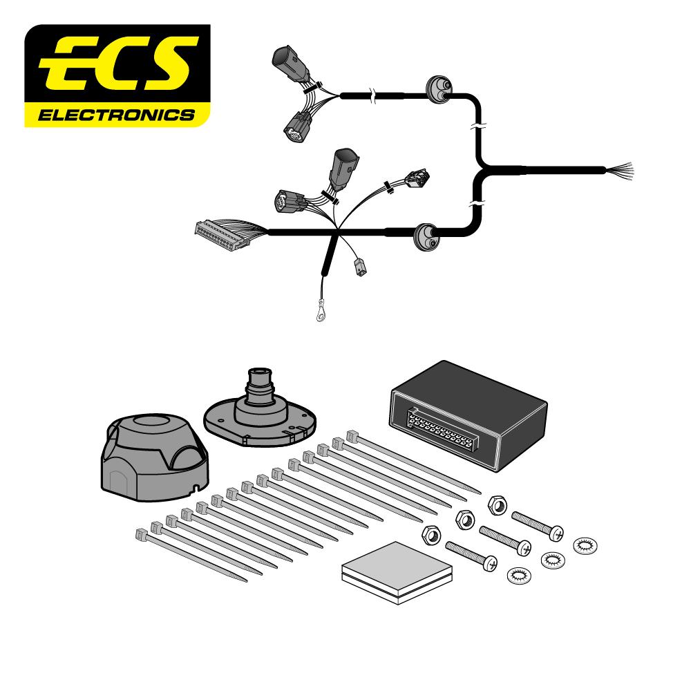 Towbar Wiring Kit FORD Courier Van 06/2014 - 7 Pin FR10007U