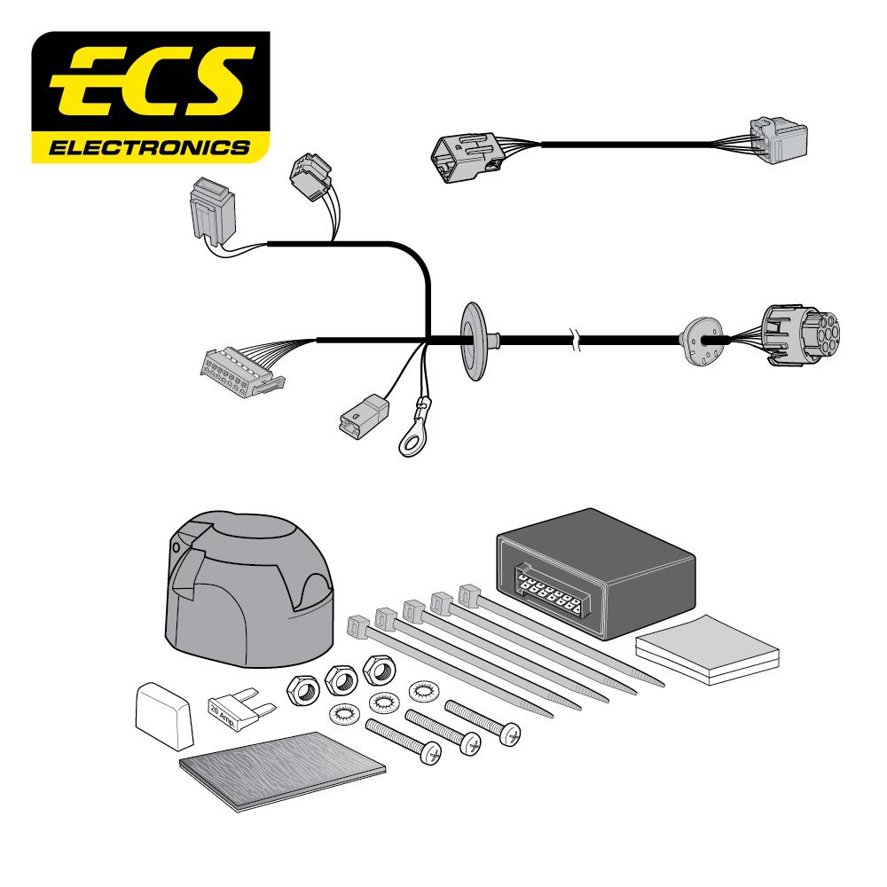Towbar Wiring Kit JAGUAR XF Saloon 10/2015 - 05/2017 7 Pin JG00607U