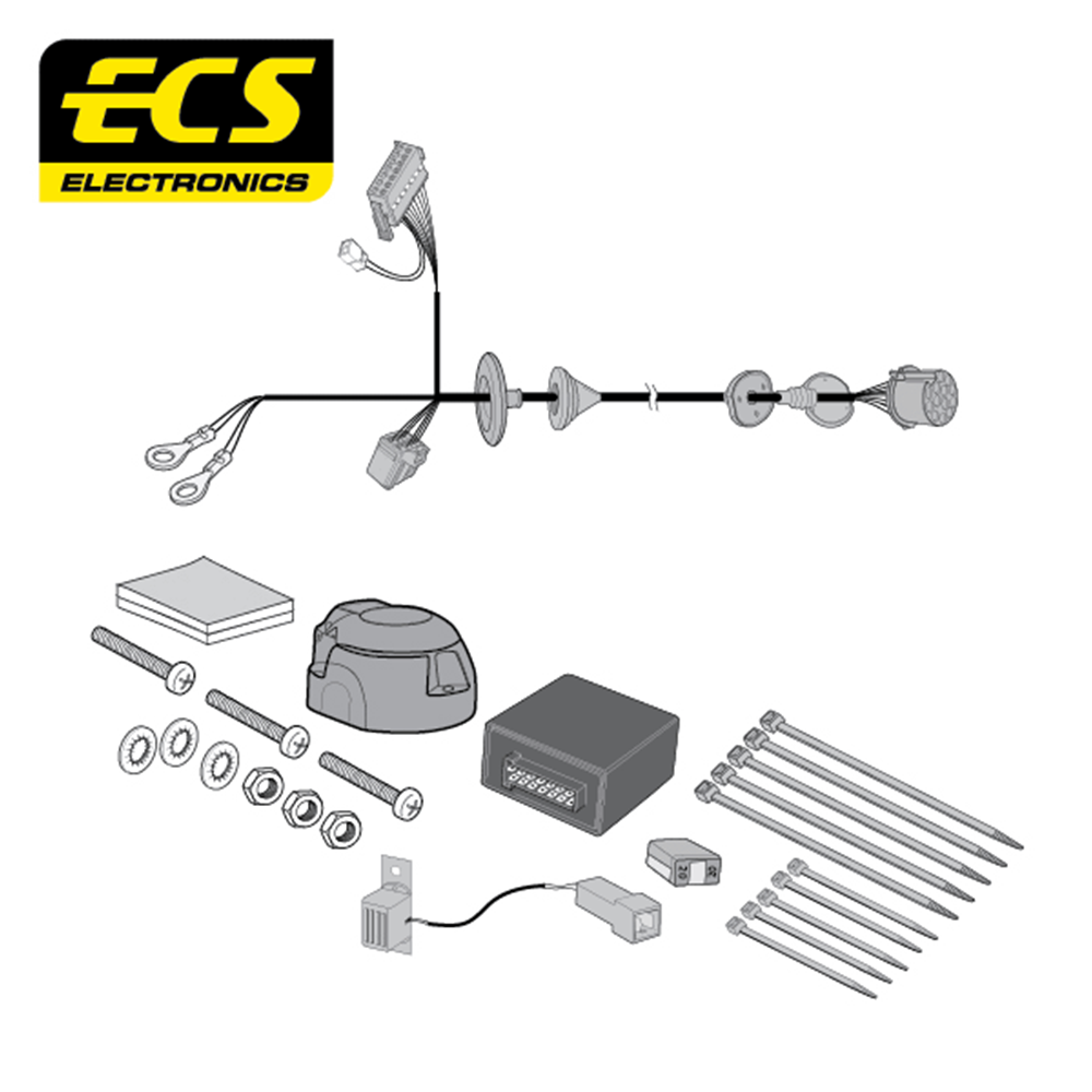 Towbar Wiring Kit JAGUAR E Pace SUV January 2021- 7 Pin LR02907MU