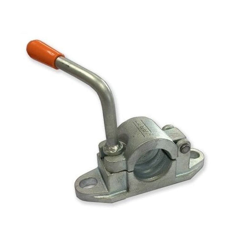 48mm Kartt Orange Bolt On Cast Ribbed Clamp Trailer Jockey Wheel / Prop Stand