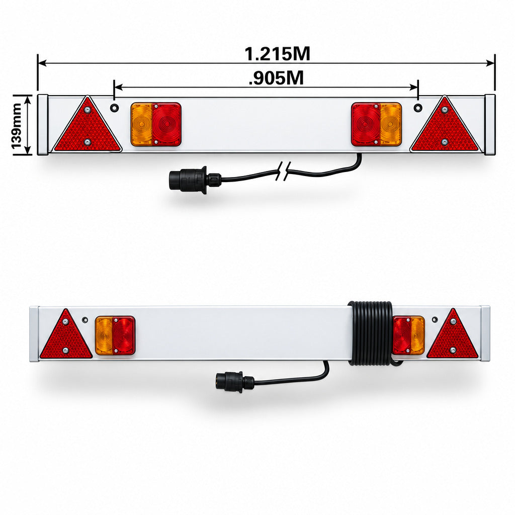 MAYPOLE Trailer LED Light Board 4ft Wide with 6m Cable MP254PLED