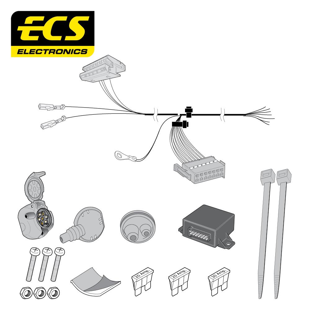 Towbar Wiring Kit MERCEDES GLK SUV 10/2008 - 7 Pin MB076B1U