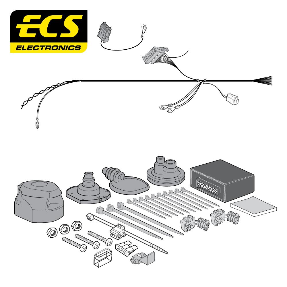 Towbar Wiring Kit MERCEDES CLA Saloon 05/2013 - 03/2019 13 Pin MB077D1U