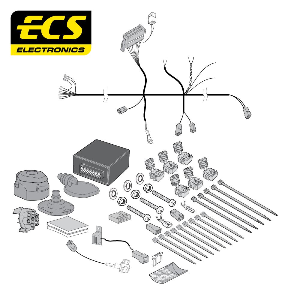 Towbar Wiring Kit MAZDA 3 Saloon 01/2013 - 04/2019 7 Pin MZ15307U