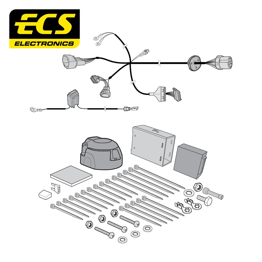 Towbar Wiring Kit MERCEDES X Class Pickup 11/2017 - 13 Pin NI16013MU