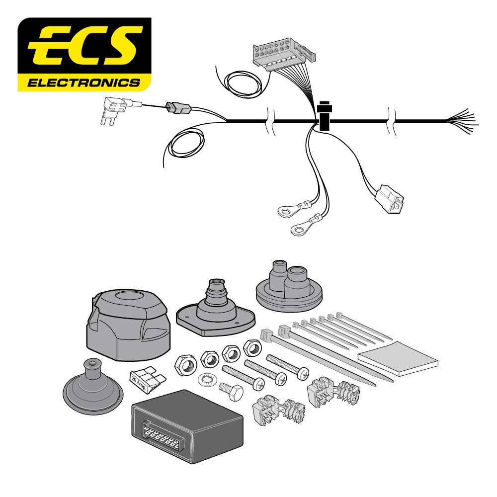 Towbar Wiring Kit SAAB 95 Saloon 06/2010 - 13 Pin OP052D1U