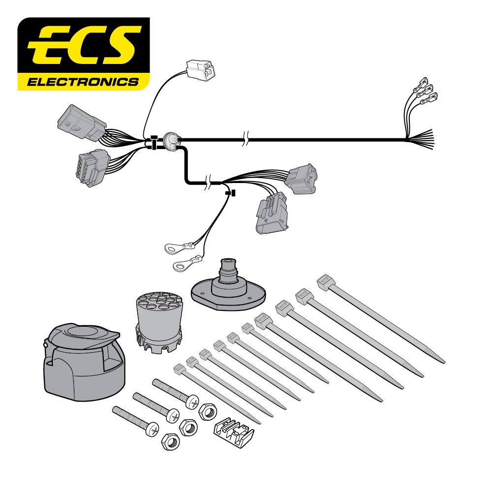 Towbar Wiring Kit 13 Pin NISSAN Primastar Van October 2006 - September 2014 OP057DLU