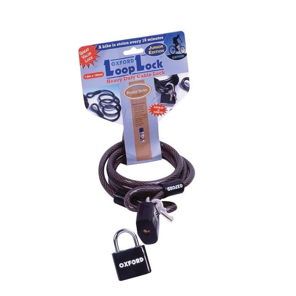 Oxford Tough Wire Loop Lock 1.8m