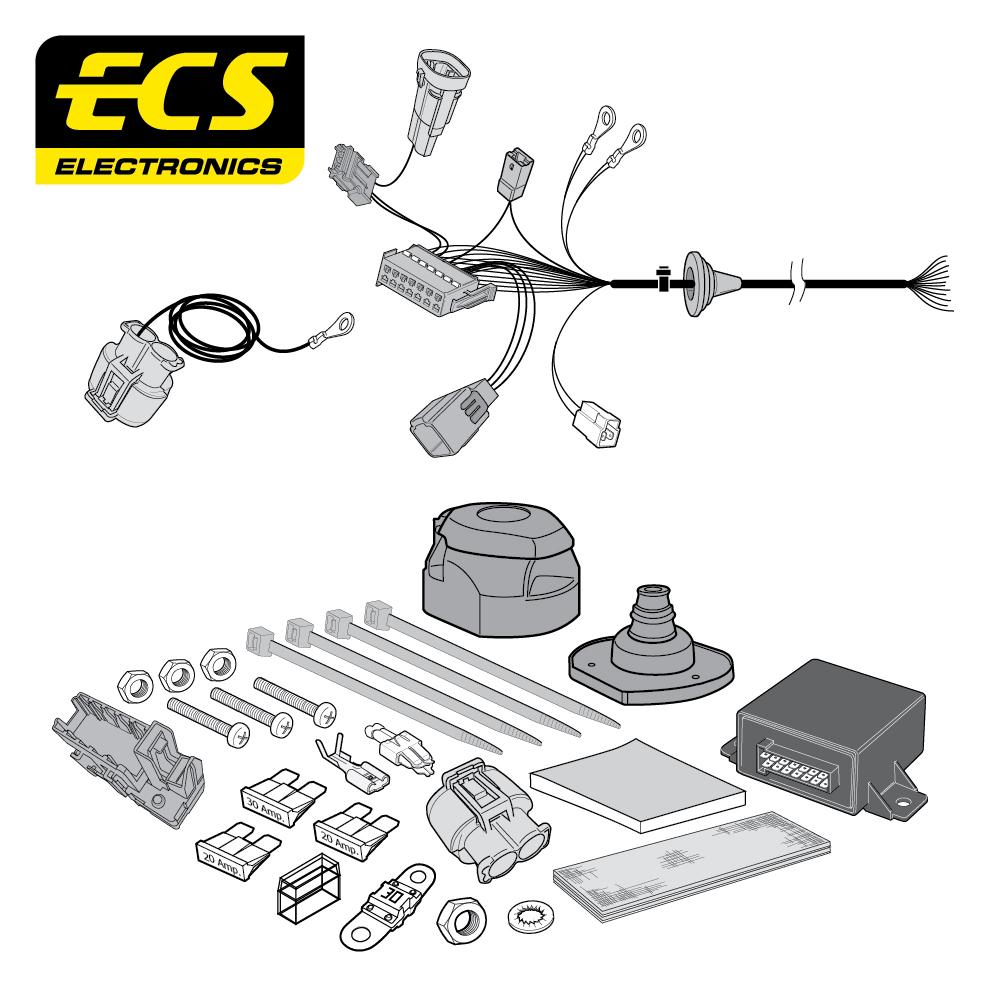 Towbar Wiring Kit CITROEN C8 MPV 11/2005 - 13 Pin PE059D1U