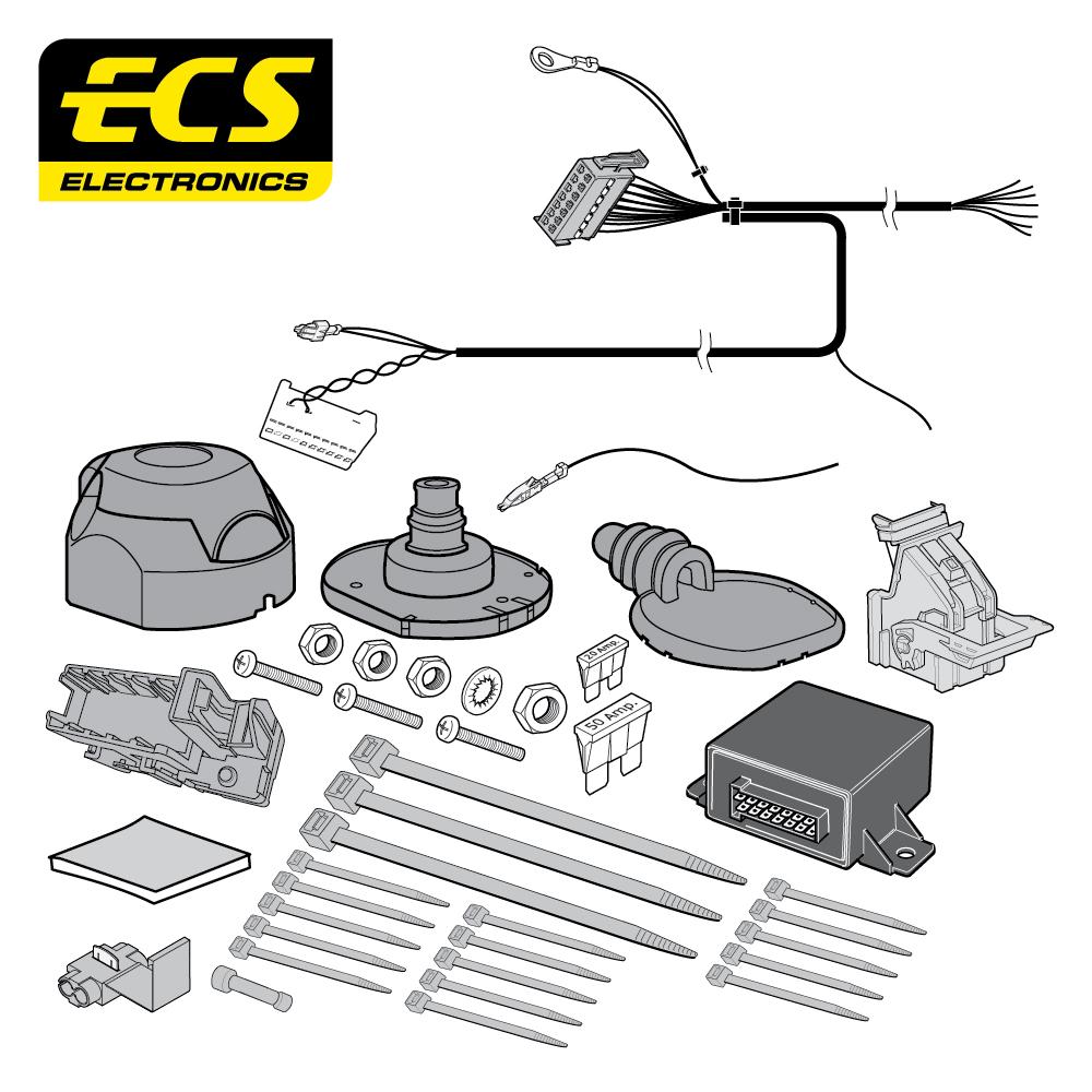 Towbar Wiring Kit PEUGEOT 208 3 & 5 Door 04/2011 - 09/2019 7 Pin PE064B1U