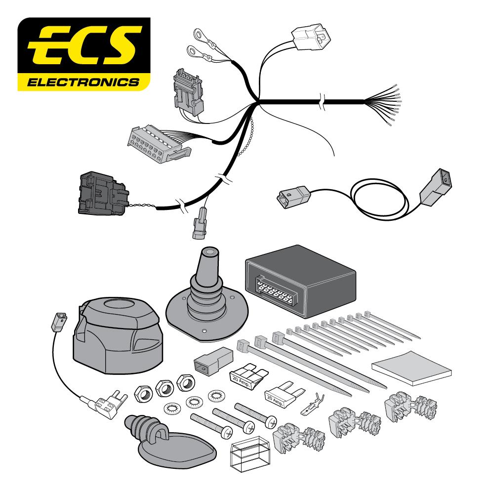 Towbar Wiring Kit PEUGEOT 3008 SUV 10/2016 - 13 Pin PE08413MU