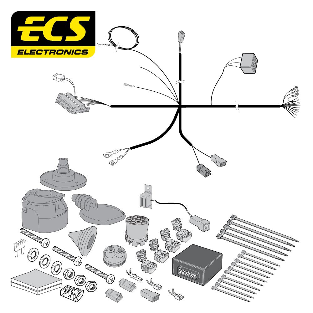 Towbar Wiring Kit RENAULT Kadjar SUV 05/2015 - 13 Pin RN14313U