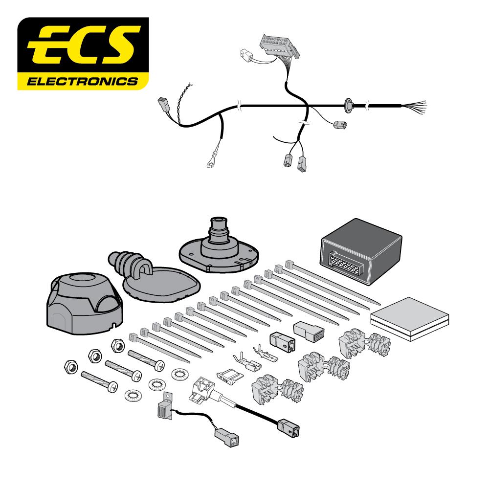 Towbar Wiring Kit SSANGYONG Musso Grand Pick up 04/2019 - 03/2022 7 Pin SY02107U