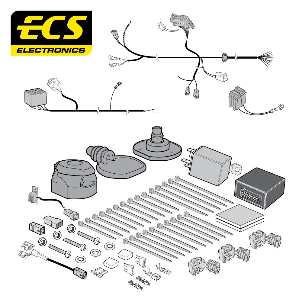 Towbar Wiring Kit SSANGYONG Musso Pick up 06/2018 - 03/2022 13 Pin SY02113U