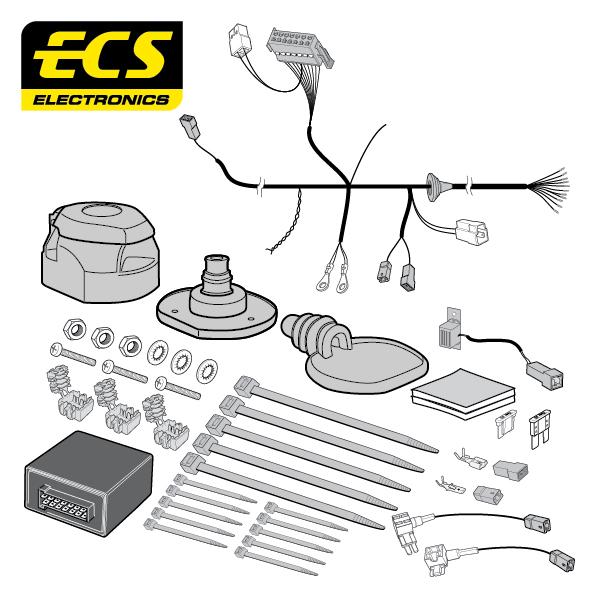 Towbar Wiring Kit SSANGYONG Korando SUV 09/2019 - 13 Pin SY02213U