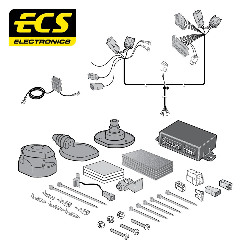 Towbar Wiring Kit TOYOTA Auris 5 Door 10/2012 - 01/2019 13 Pin TO221DHU