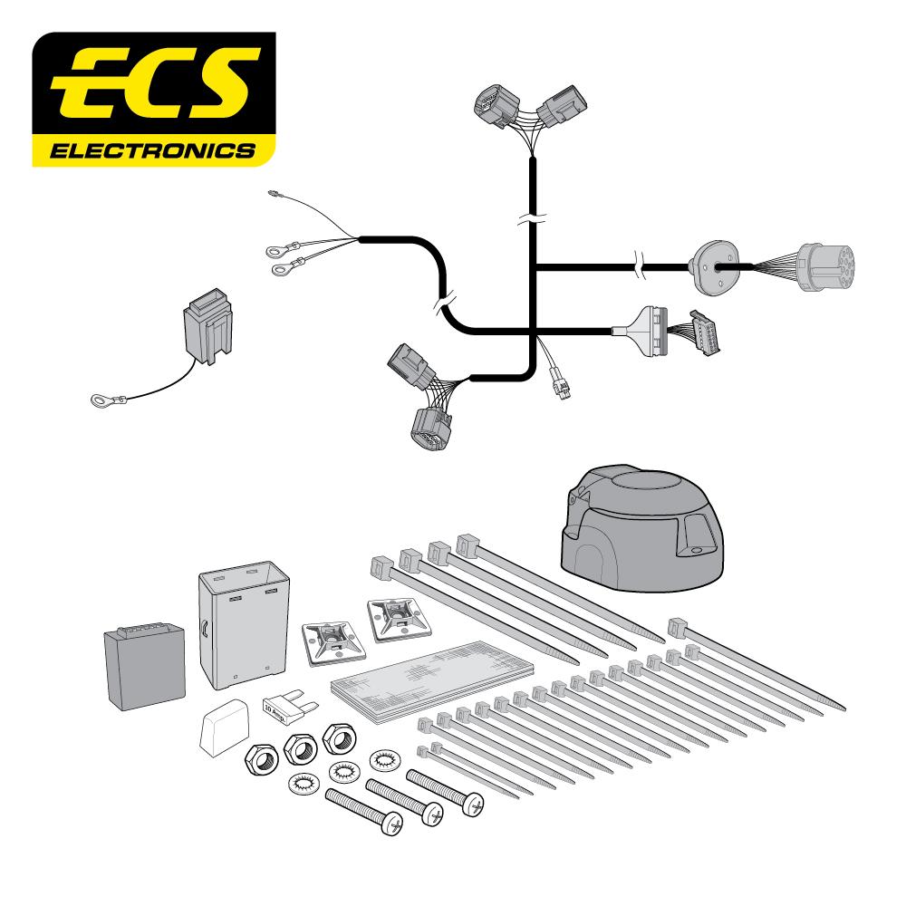 Towbar Wiring Kit TOYOTA Hi-Lux Pickup 10/2005 - 13 Pin TO26013U
