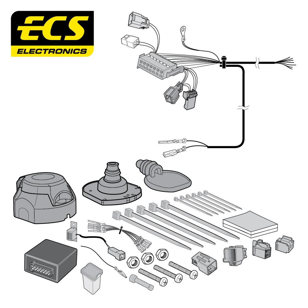 Towbar Wiring Kit VOLVO S40 Saloon 04/2004 - 7 Pin VL014BXU