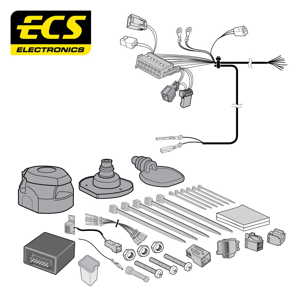 Towbar Wiring Kit VOLVO V50 Estate 03/2004 - 13 Pin VL014DXU