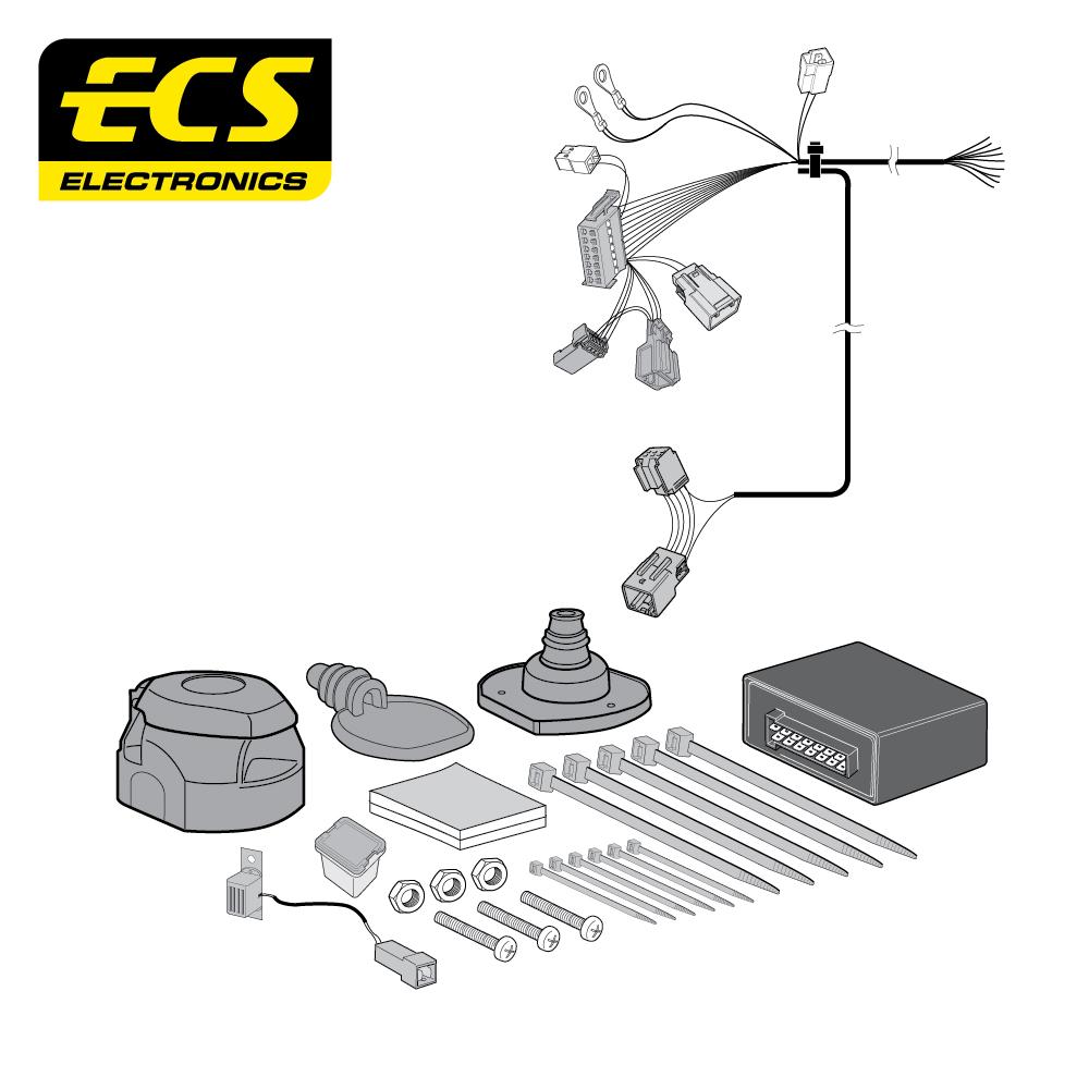Towbar Wiring Kit VOLVO C70 Cabriolet 02/2006 - 13 Pin VL022DXU