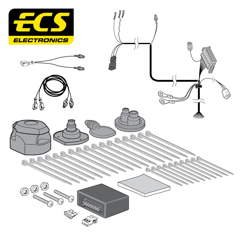Towbar Wiring Kit VOLKSWAGEN Caddy Minibus & Van 03/2004 - 13 Pin VW096D1U