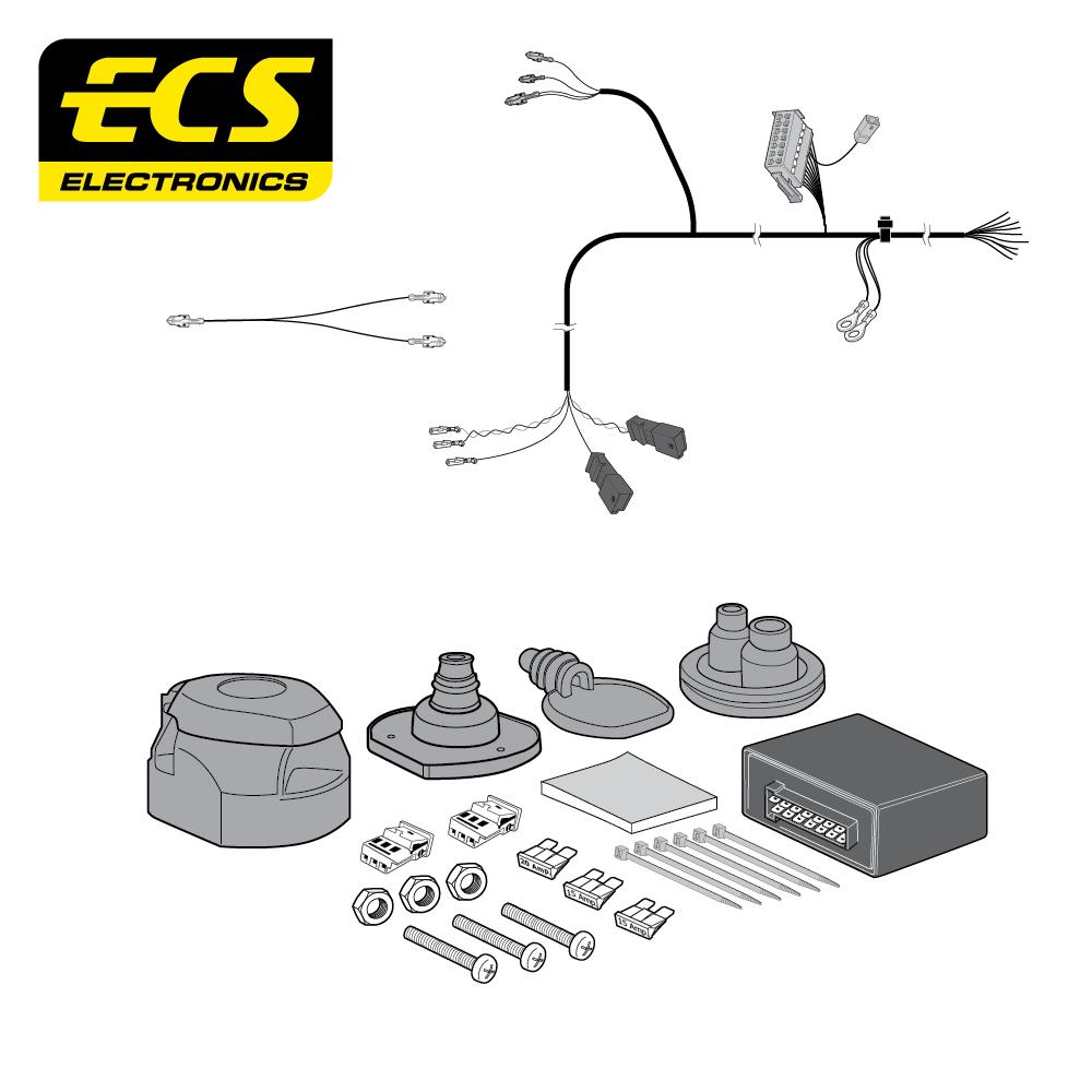Towbar Wiring Kit VOLKSWAGEN Touareg SUV 05/2010 - 05/2018 13 Pin VW101D1U