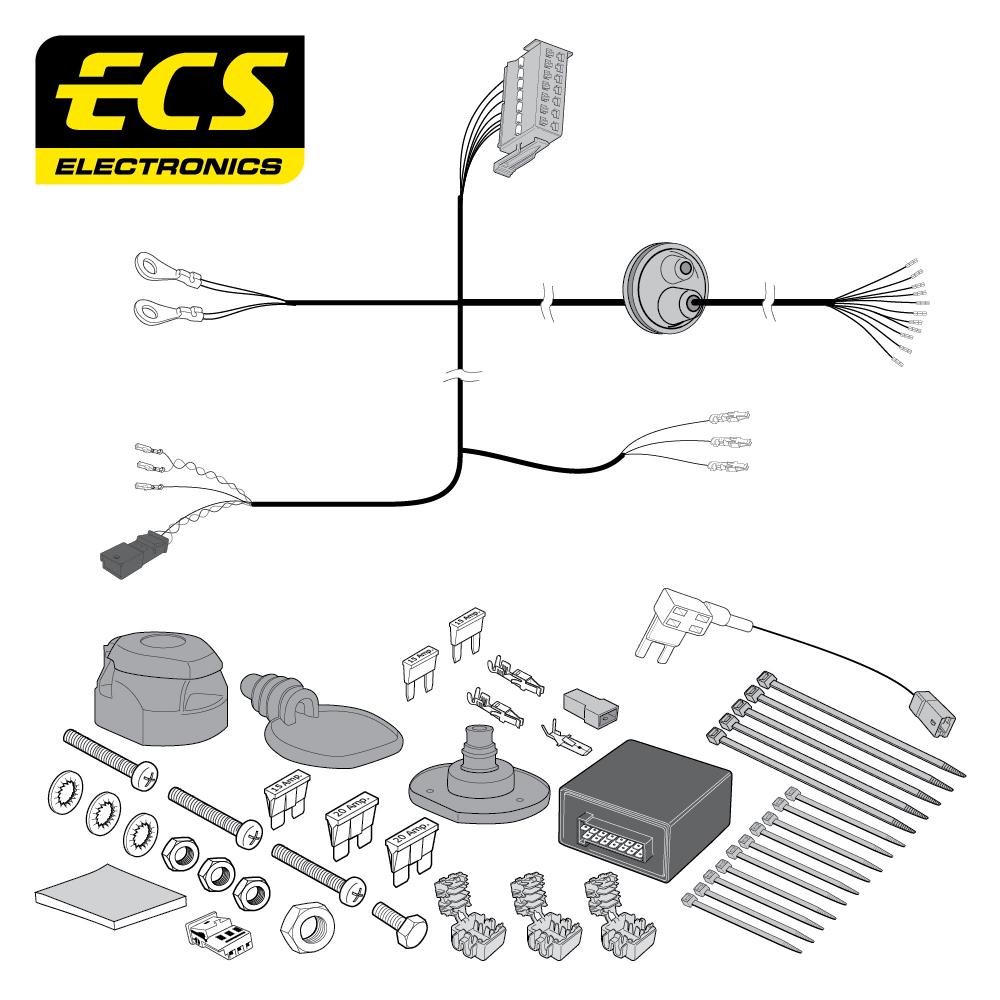 Towbar Wiring Kit AUDI A1 Citycarver 5 door 11/2019 - 13 Pin VW20413MU