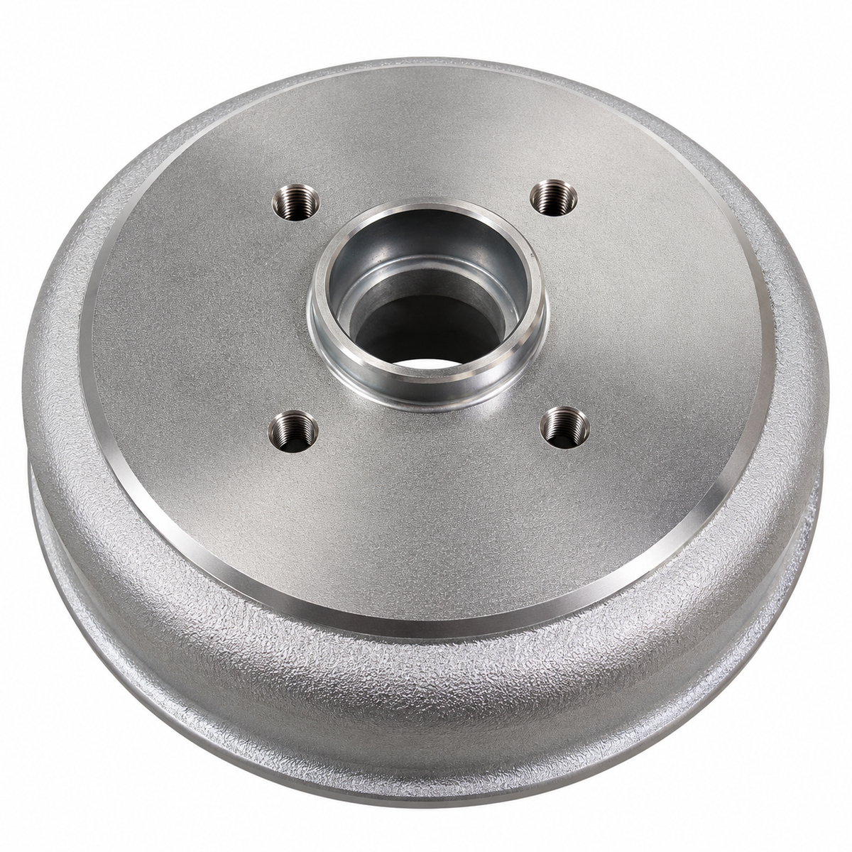 Brake drum image side & top showing 4 bolt holes
