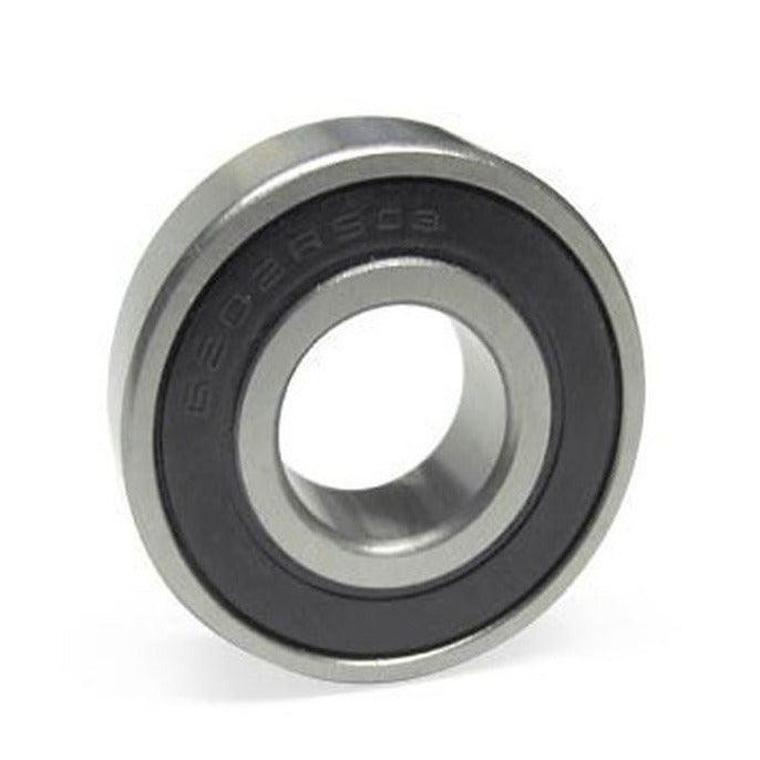 A single sealed ball roller trailer bearing with rubber seals on both sides.