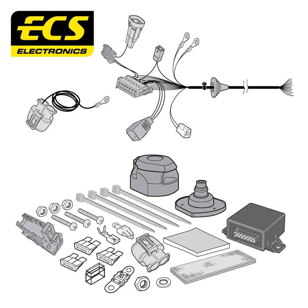 Towbar Wiring Kit CITROEN C4 5 Door & Coupe 10/2004 - 11/2010 13 Pin PE059D1U